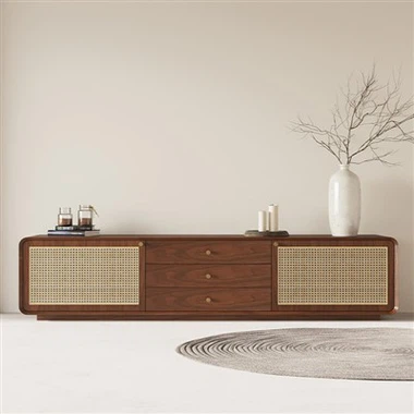 Drveni TV ormarić od ratana